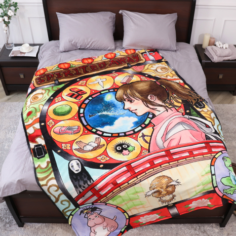 Плед с 3D-принтом 135*160 "Унесённые призраками" №20222337