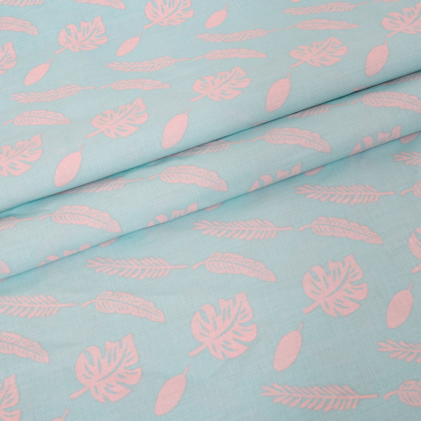 Ткань для постельного белья Бязь "Gold" Lux "Знакомьтесь, кусочек природы" GL1655 (A+B) - (50м+50м)