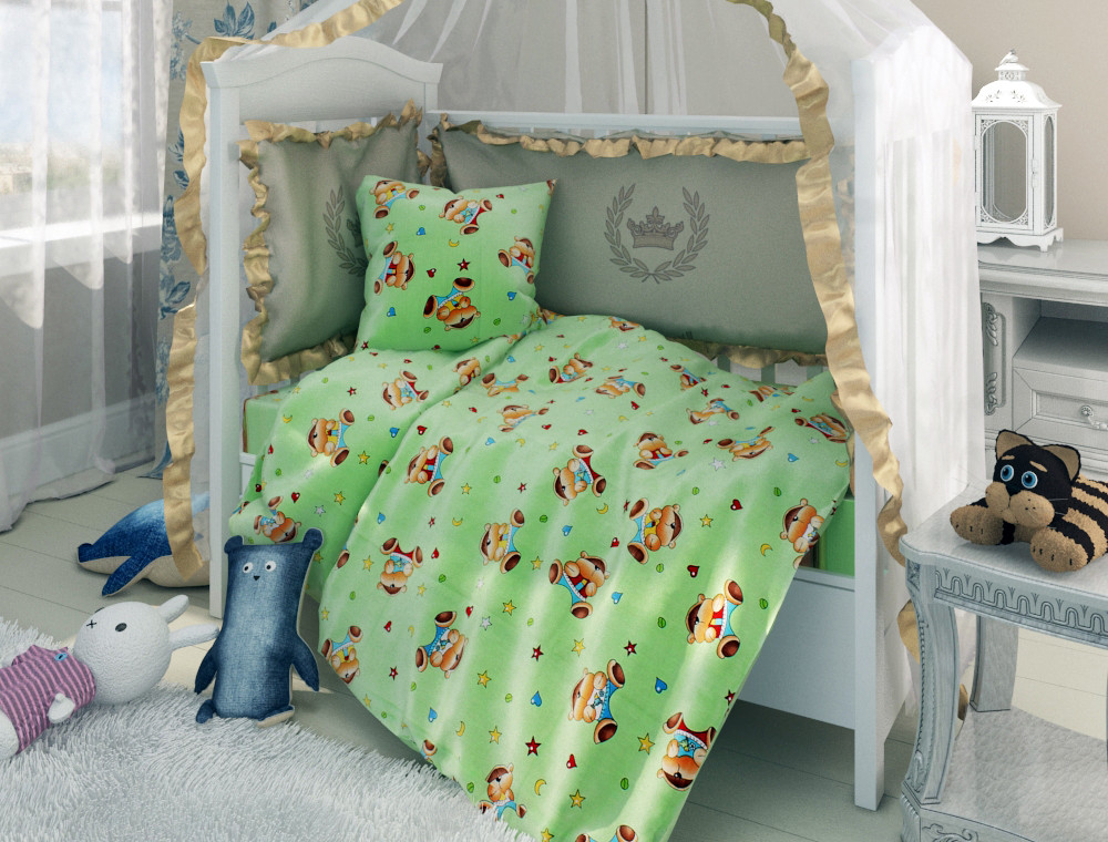 Тканина для постільної білизни Бязь "Gold" Lux дитяча GLB115