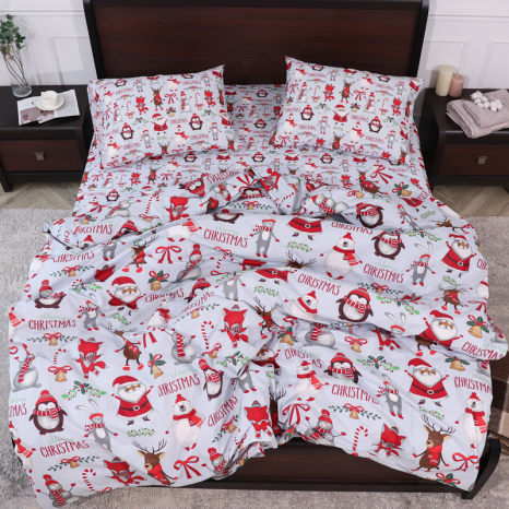 Двоспальний набір постільної білизни 180*220 із Бязі "Gold" №153474AB Черешенка™