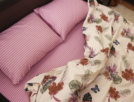 Двуспальный набор постельного белья 180*220 из Бязи "Gold" №156183AB Черешенка™