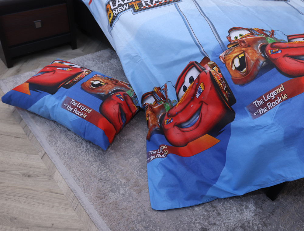 Полуторний набір постільної білизни 150*220 із Бязі "Gold" №164899 Черешенка™