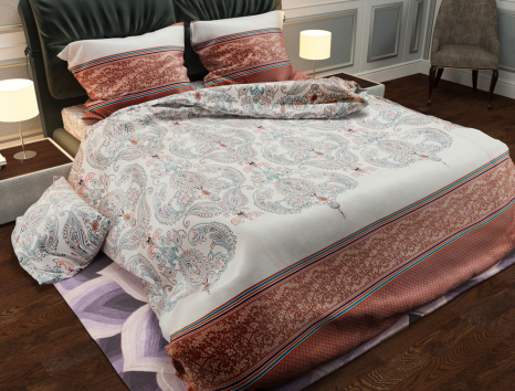 Ткань для постельного белья Бязь "Gold" Lux "Восточный орнамент" GL3891