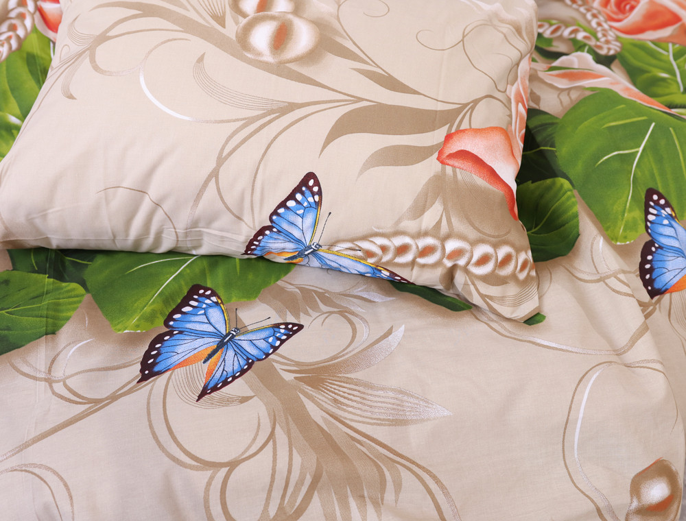 Двоспальний набір постільної білизни 180*220 із Бязі "Gold" №156935 Черешенка™