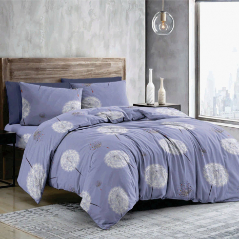 Тканина для постільної білизни Бязь "Gold" Lux GL812lilac