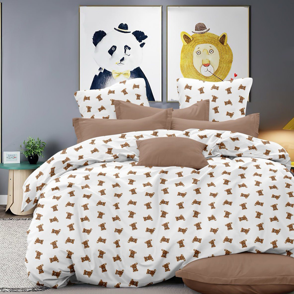 Ткань для постельного белья Бязь "Gold" Lux детская GL17650white