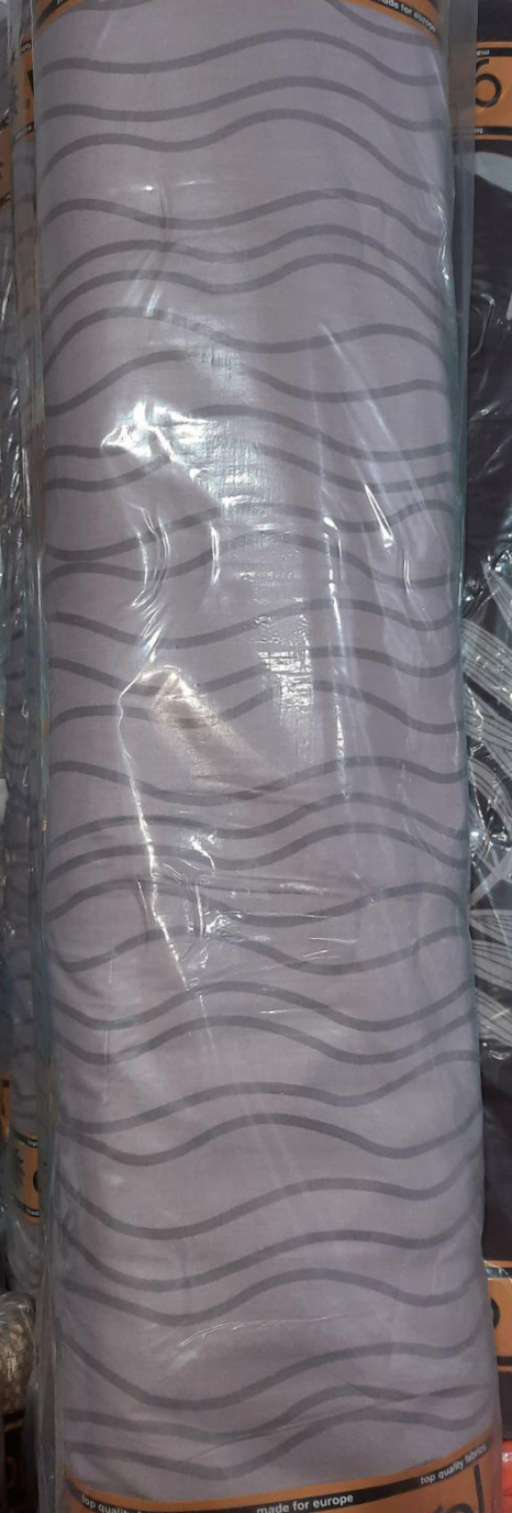 Ткань для постельного белья Бязь "Gold" Lux "Волны (сиреневый)" GL1639 (A+B) - (50м+50м)