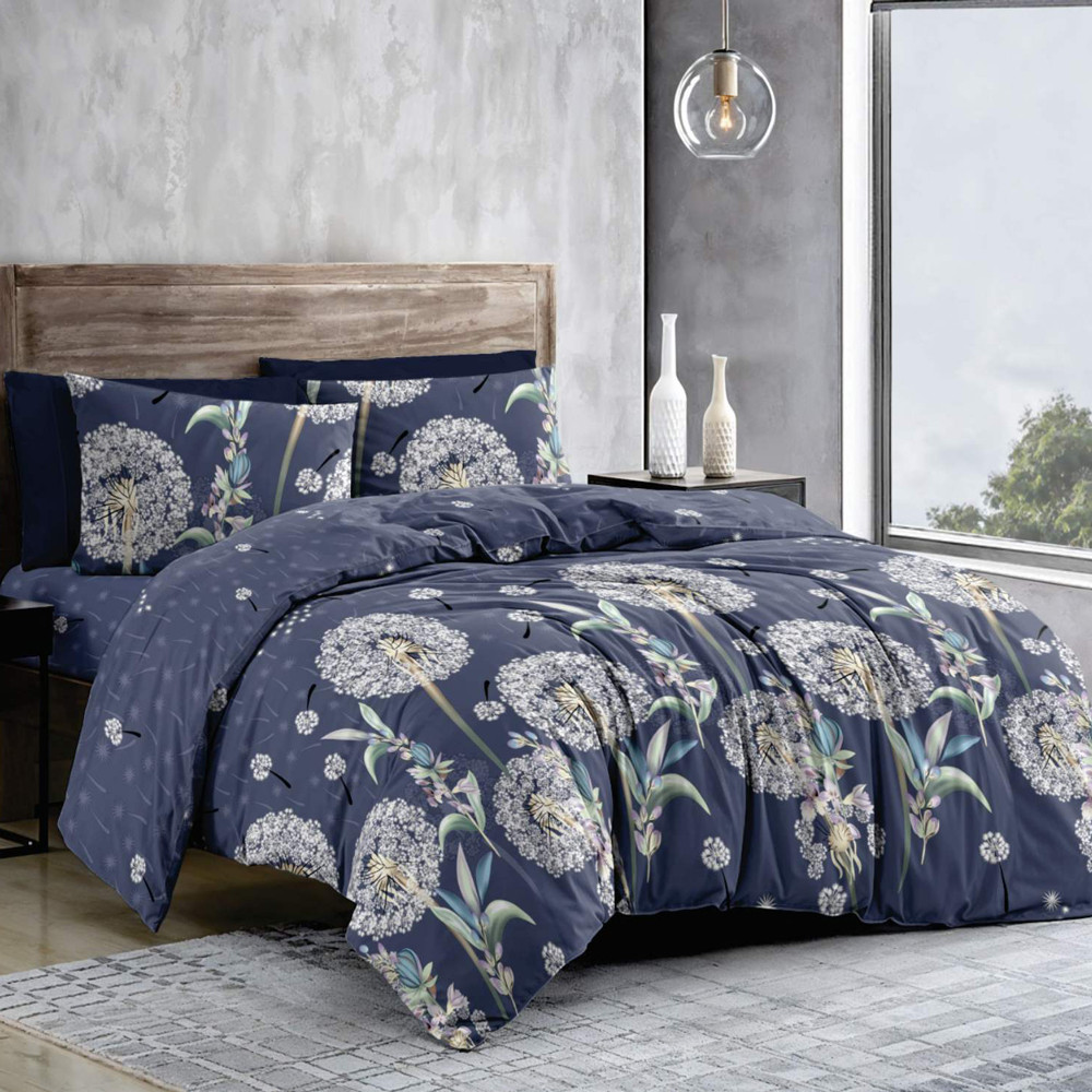 Тканина для постільної білизни Бязь "Gold" Lux GL9130blue