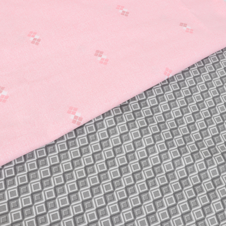 Тканина для постільної білизни Бязь "Gold" Lux GL1899pink (A+B) - (50м+50м)
