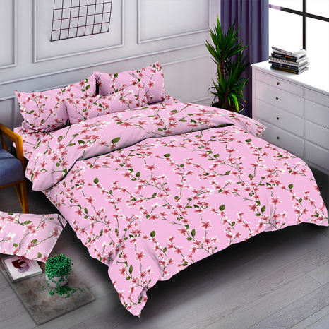 Тканина для постільної білизни Бязь "Gold" Lux GL3569pink