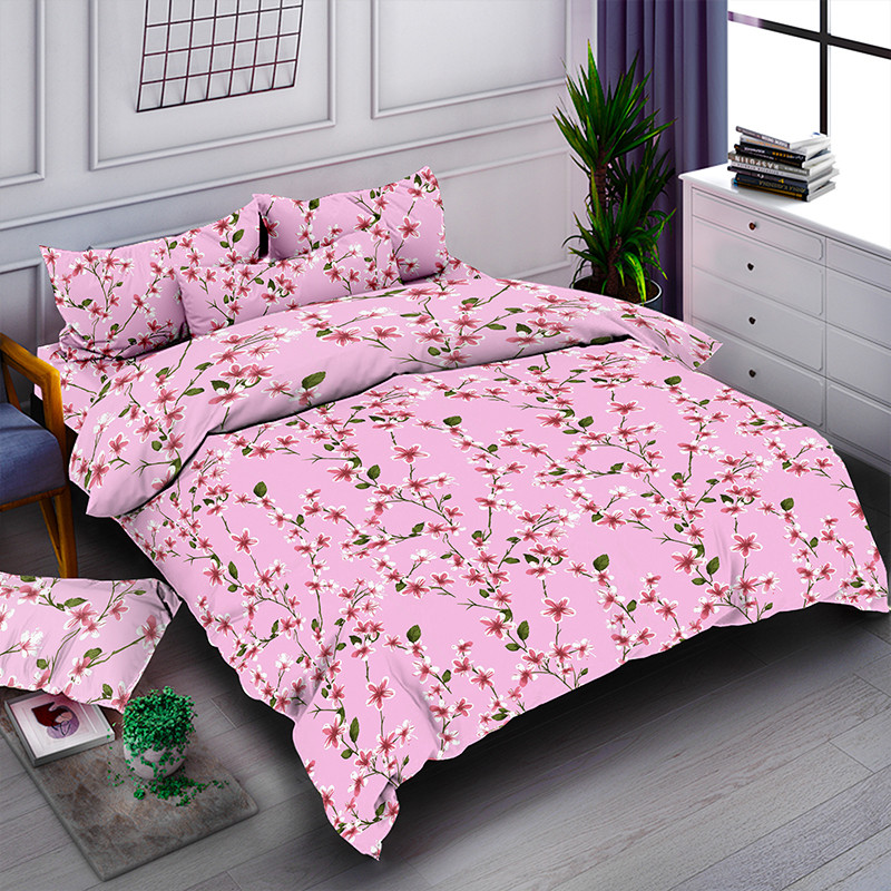 Тканина для постільної білизни Бязь "Gold" Lux GL3569pink