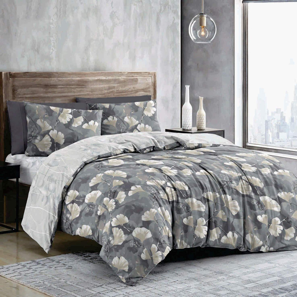 Тканина для постільної білизни Бязь "Gold" Lux GL11051grey (A+B) - (50м+50м)