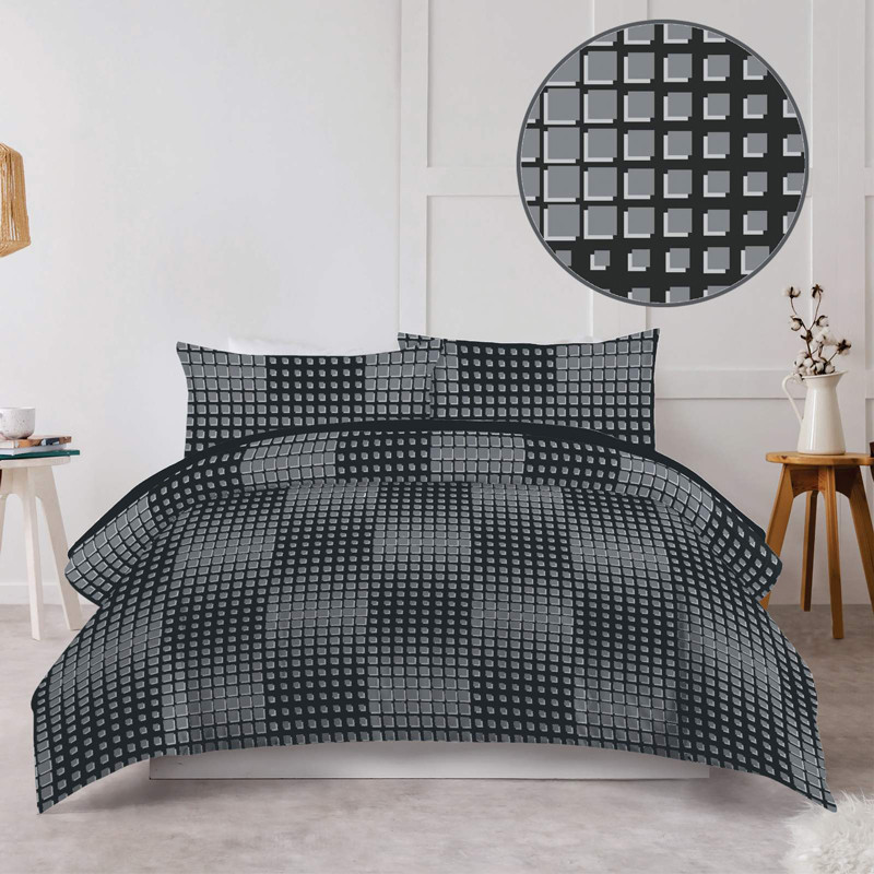 Ткань для постельного белья Бязь "Gold" Lux GL3606-grey