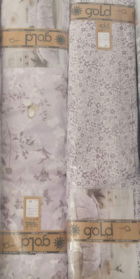 Ткань для постельного белья Бязь "Gold" Lux GL1881purple (A+B) - (50м+50м)