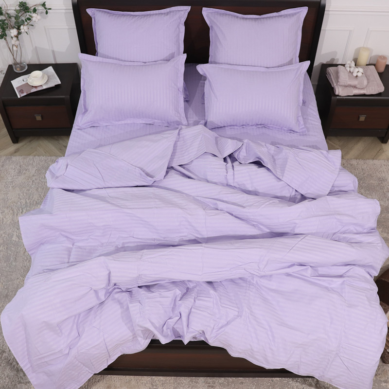 Евро макси набор постельного белья 200*230 из Страйп Сатина D-08