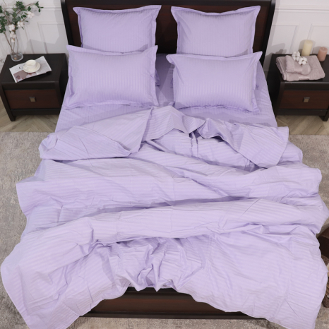 Евро макси набор постельного белья 200*230 из Страйп Сатина D-08