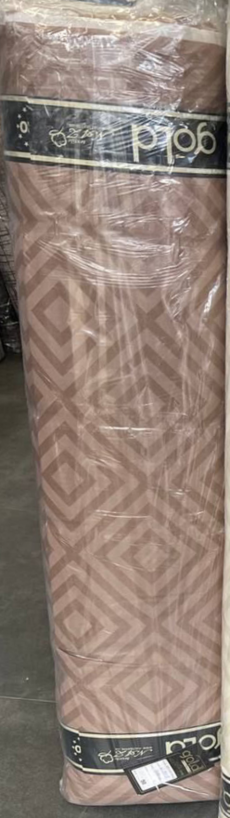 Тканина для постільної білизни Бязь "Gold" Lux ромби GL8118-brown (50м)