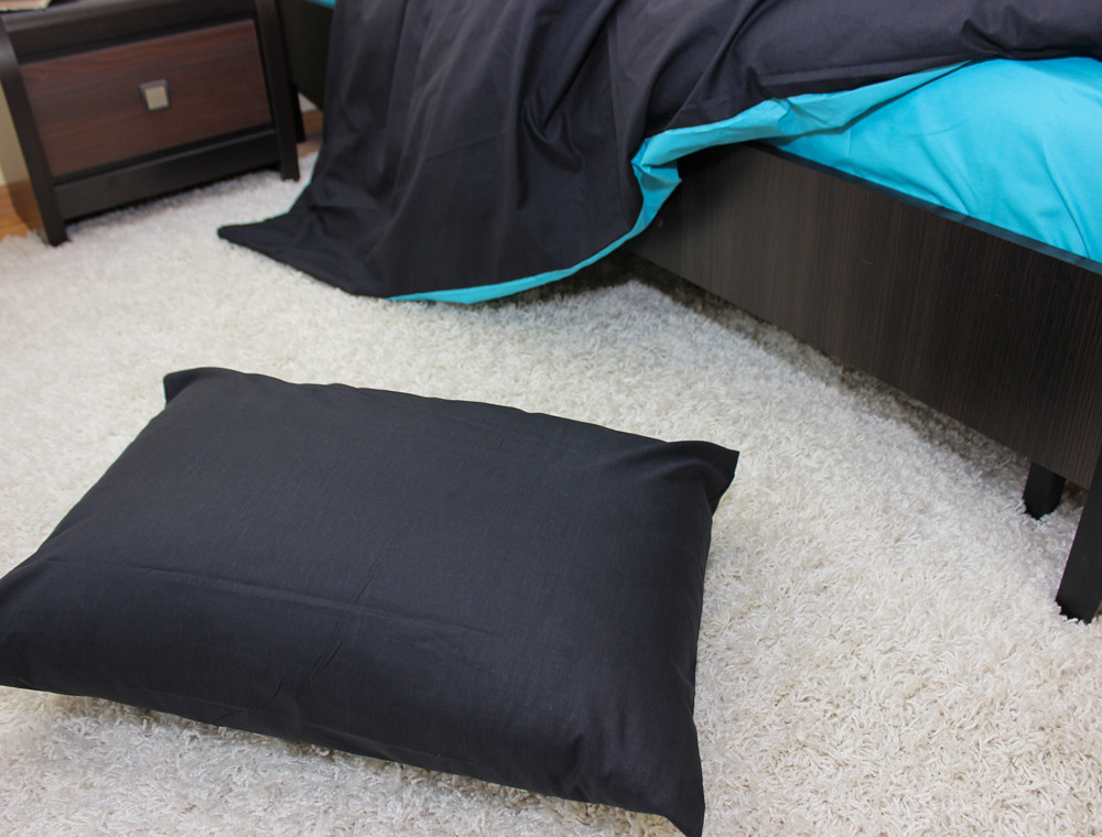 Полуторний набір однотонної постільної білизни 150*220 із Бязі "Gold" №154025AB Черешенька™