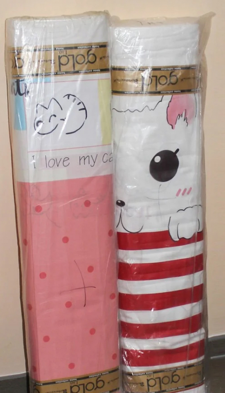 Ткань для постельного белья Бязь "Gold" Lux детская "Утренние кошки" GLB3009 (A+B) - (50м+50м)