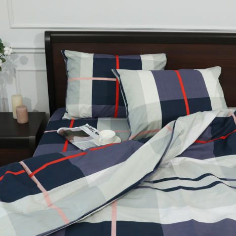 Двоспальний набір постільної білизни 180*220 із Бязі "Gold" №157849 Черешенка™