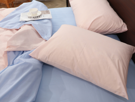 Полуторний набір однотонної постільної білизни 150*220 із Бязі "Gold" №155514AB Черешенка™