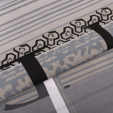 Ткань для постельного белья Бязь "Gold" Lux GL2017grey