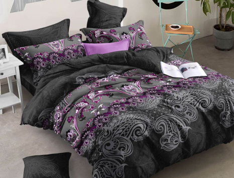 Євро-максі набір постільної білизни 200*220 із Ранфорсу №183121 Черешенка™