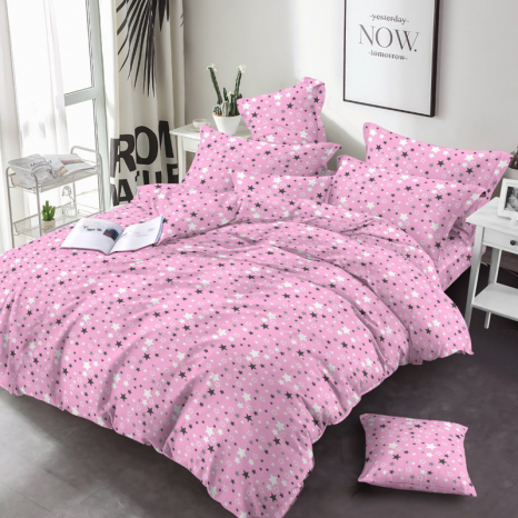 Тканина для постільної білизни Бязь "Gold" Lux GL1055pink