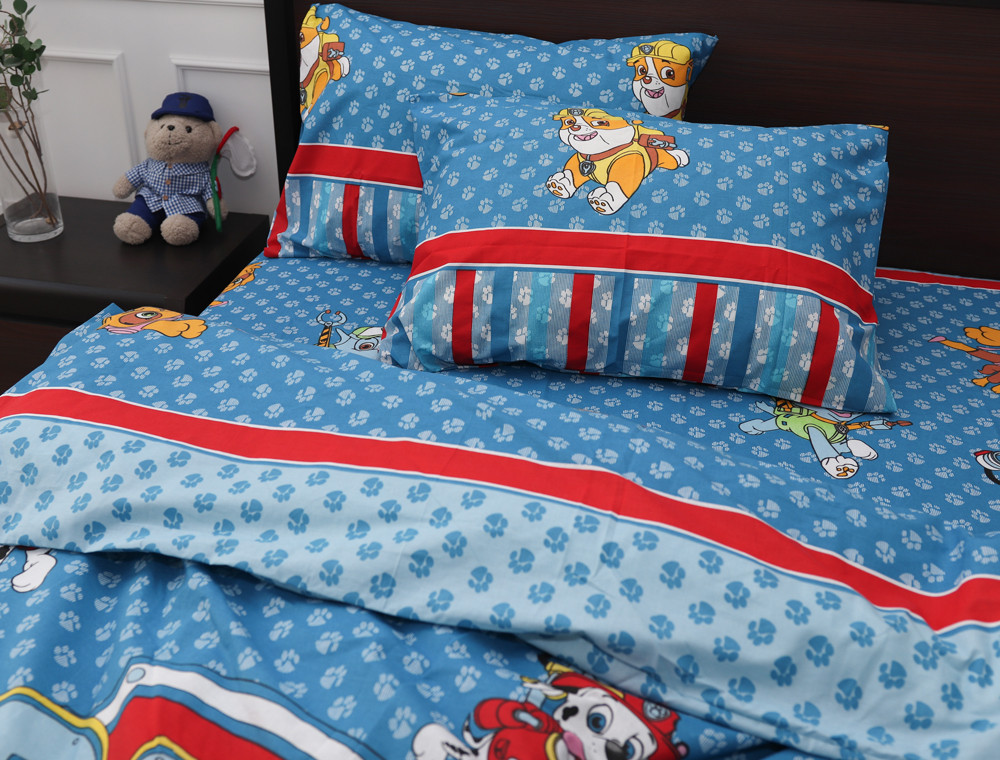 Полуторний набір постільної білизни 150*220 із Бязі "Gold" №165607 Черешенка™