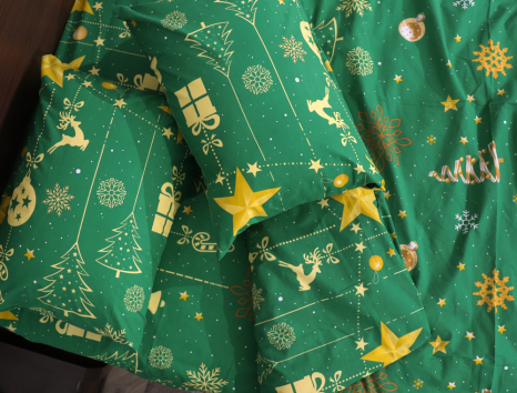 Сімейний набір постільної білизни із Бязі "Gold" №151806 Черешенька™