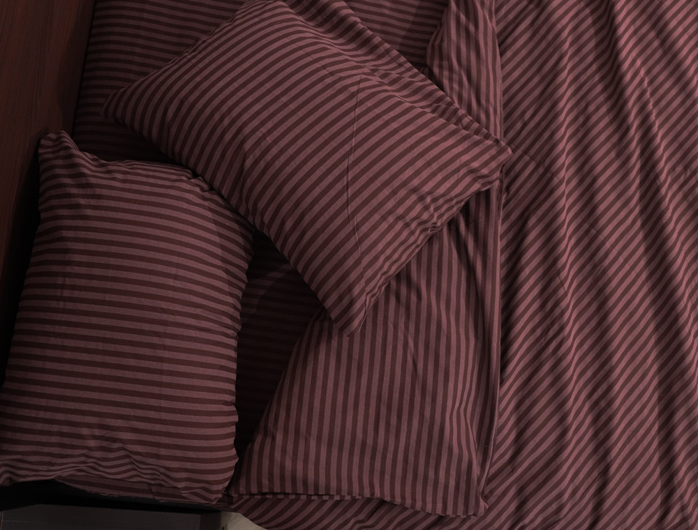 Семейный набор однотонного хлопкового постельного белья из Бязи "Gold" №1510028 Черешенка™