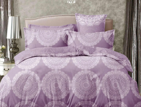 Двуспальный набор постельного белья 180*220 из Сатина №005 Черешенка™