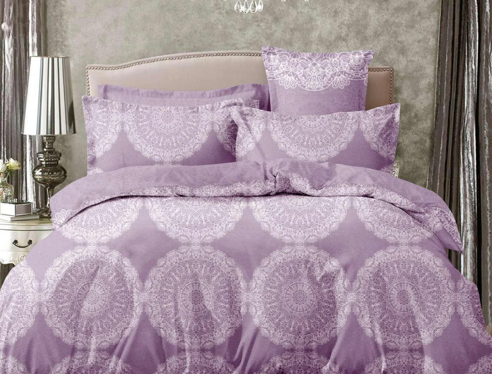 Двуспальный набор постельного белья 180*220 из Сатина №005 Черешенка™