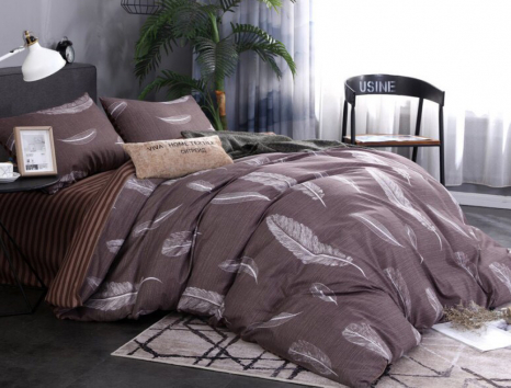 Сімейний набір постільної білизни із Сатину №1920AB Черешенка™