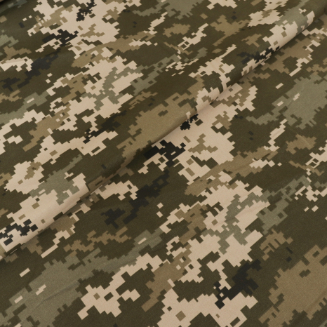 Ткань военная пиксель грета 230 г/м2 (50м) №5004
