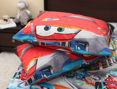 Полуторний набір постільної білизни 150*220 із Бязі "Gold" №16230 Черешенка™