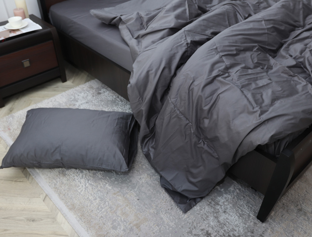 Полуторний набір постільної білизни 150*220 із Сатину №18-5203-T Черешенка™