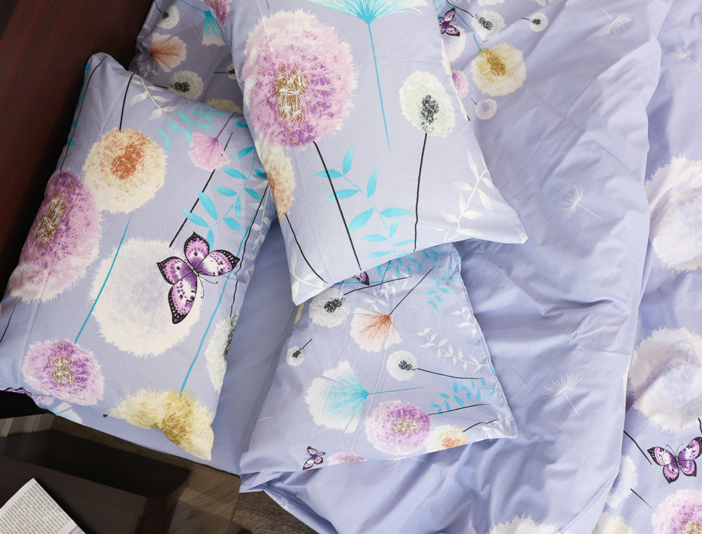 Полуторний набір постільної білизни 150*220 із Бязі "Gold" №157889 Черешенка™