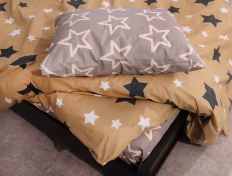 Двуспальный набор постельного белья 180*220 из Бязи "Gold" №154888AB Черешенка™