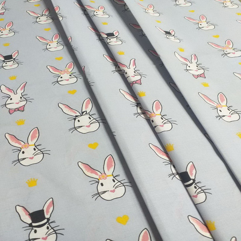 Ткань для постельного белья Бязь "Gold" Lux детская GLB226-blue