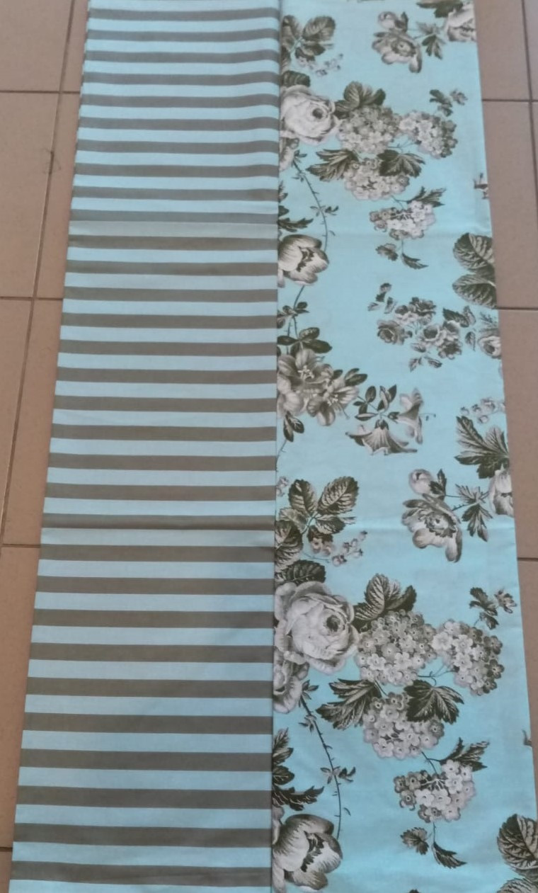 Тканина для постільної білизни Бязь "Gold" Lux "Гортензія" GL1556 (A+B) - (50м+50м)