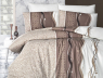 Семейный набор хлопкового постельного белья из Ранфорса Neron Kahve First Choice™