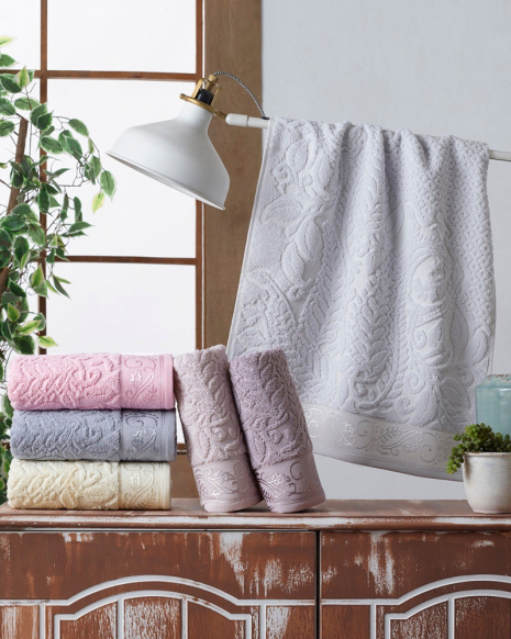 Комплект махрових банних рушників CESTEPE SEHRAZAT (150*90)