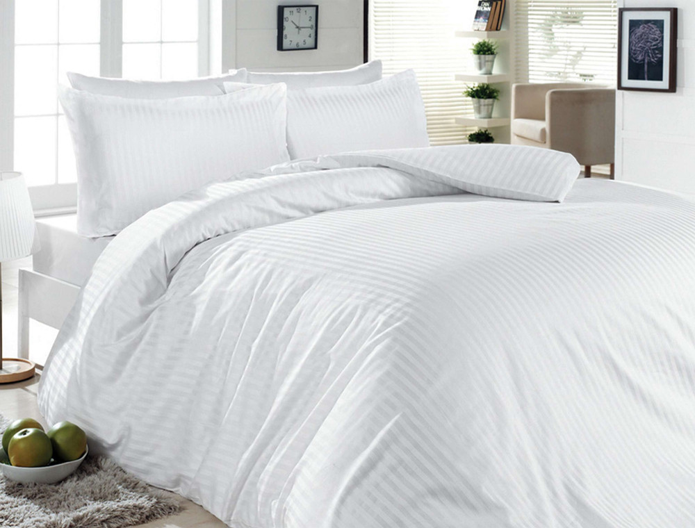 Семейный набор хлопкового постельного белья из Бязи "Gold" с простынью на резинке №1412345 Черешенка™