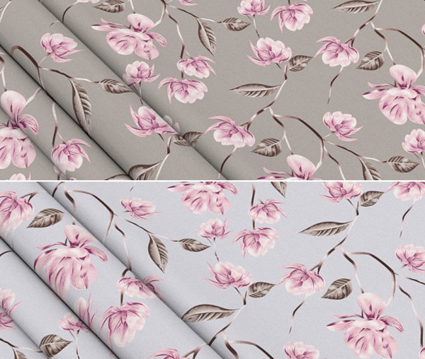 Тканина для постільної білизни Бязь "Gold" Lux "Квіткова нескінченність" GL1665 (A+B) - (50м+50м)