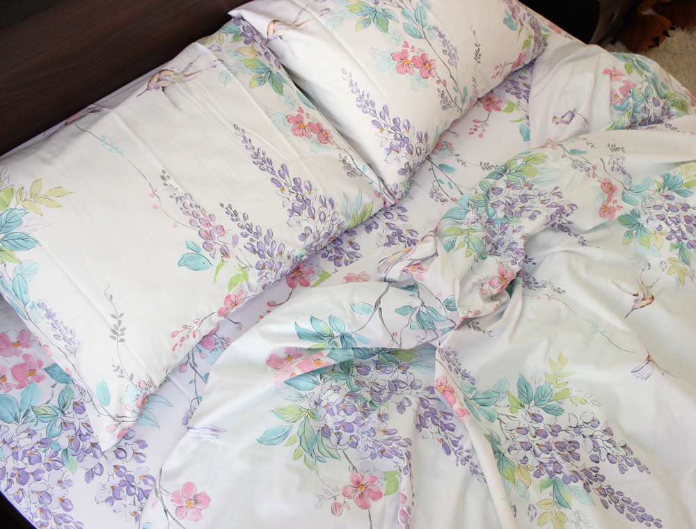 Двоспальний набір постільної білизни 180*220 із Ранфорсу №186580 Черешенка™