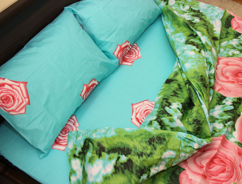 Сімейний набір постільної білизни із Бязі "Gold" №152812AB Черешенка™