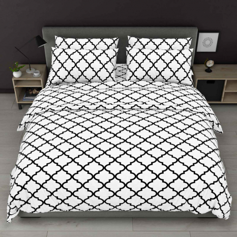 Ткань для постельного белья Бязь "Gold" Lux GL8160white