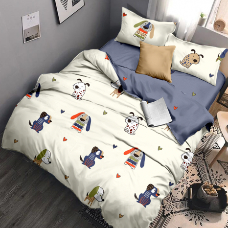 Полуторный набор постельного белья 150*220 из Бязи "Gold" №164201AB Черешенка™