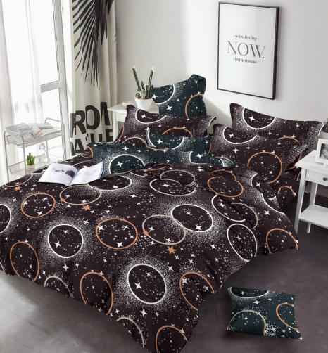 Тканина для постільної білизни Бязь "Gold" Lux GL17050brown